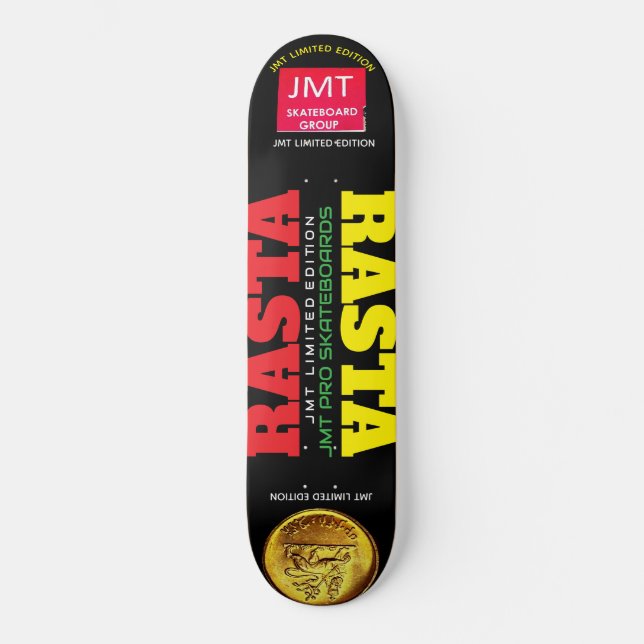 RASTA. Skateboard (Vorderseite)