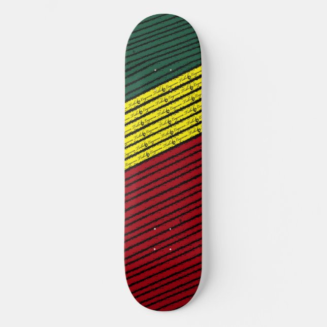 Rasta Skateboard (Vorderseite)