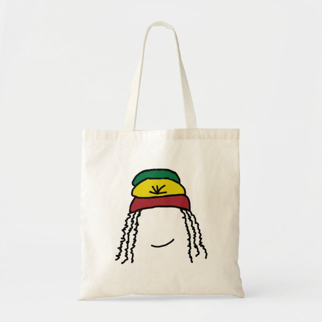 Rasta Smile Tragetasche (Vorne)