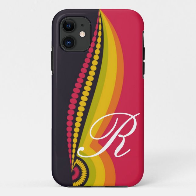 Rasta Sounds Funky Cool iPhone 5 Fall Case-Mate iPhone Hülle (Rückseite)