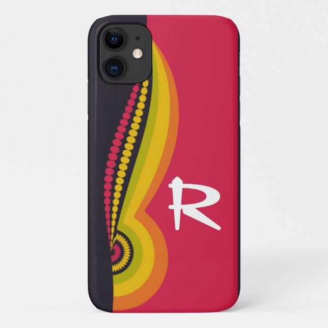 Rasta Sounds Funky Farben Case-Mate iPhone Hülle (Rückseite)