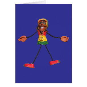 Rasta Strichmännchen mit Goldfriedenszeichen