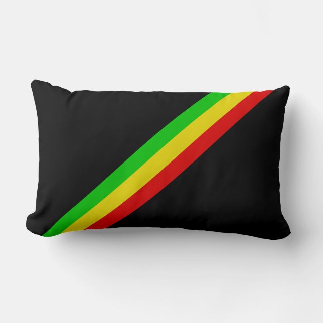Rasta Stripes Kissen (Vorderseite)
