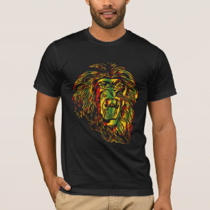 Rasta T - Shirt-Löwereggae-Farben T-Shirt