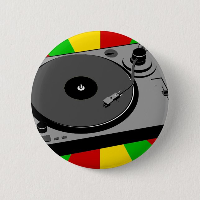 Rasta Turntable Button (Vorderseite)