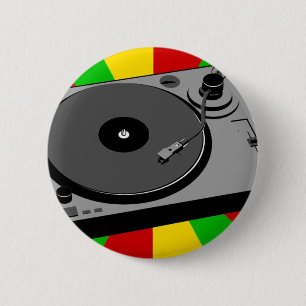 Rasta Turntable Button