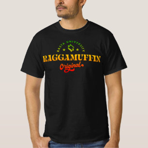 Rasta Universität Raggamuffin Original Rasta Regga T-Shirt