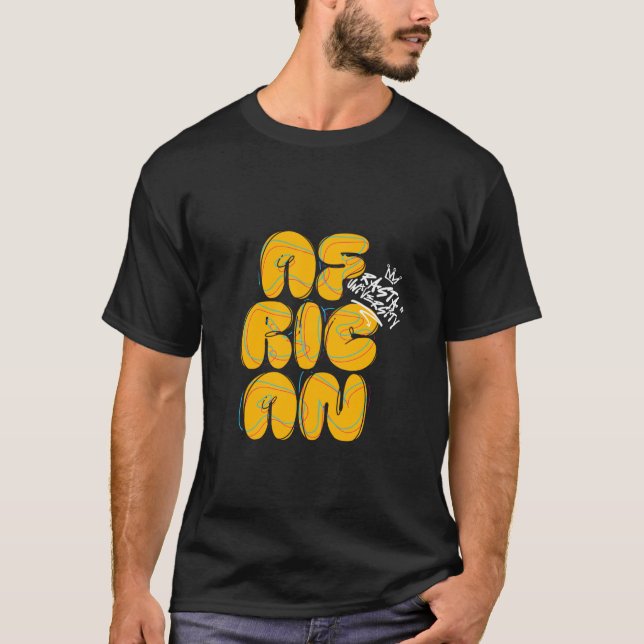 Rasta University African Graffiti Style Reggae T-Shirt (Vorderseite)