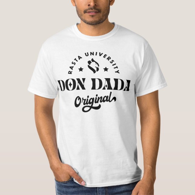 Rasta University Don Dada Original Reggae T-Shirt (Vorderseite)