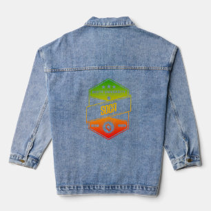 Rasta University Soca Good Vibes Rasta Reggae Jeansjacke
