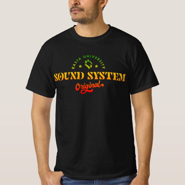 Rasta University Sound System Original Reggae T-Shirt (Vorderseite)