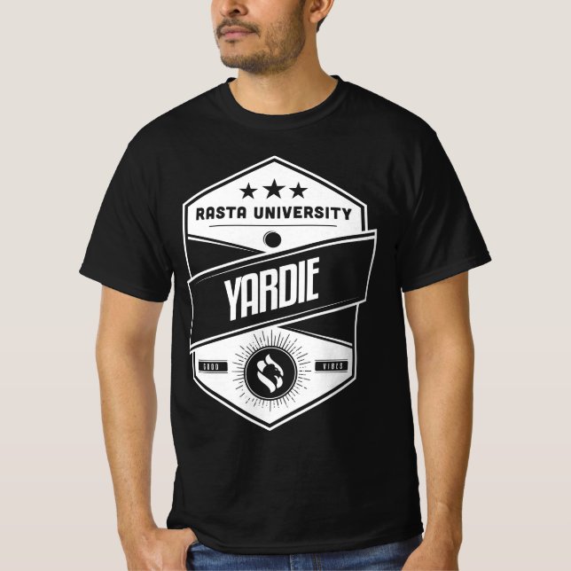 Rasta University Yardie Good Vibes Reggae T-Shirt (Vorderseite)