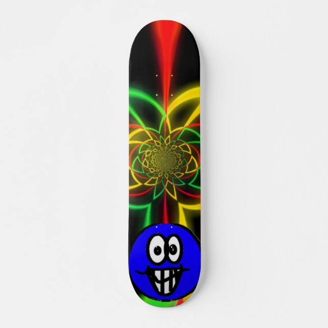 Rasta Verrückterfarben Skateboard (Vorne)