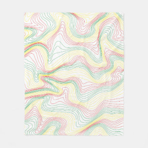 Rasta Waves Fleecedecke