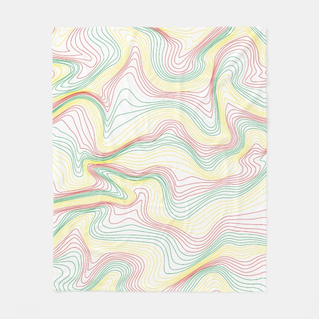 Rasta Waves Fleecedecke (Vorderseite)