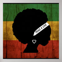 Rasta Woman Peace & Liebe
