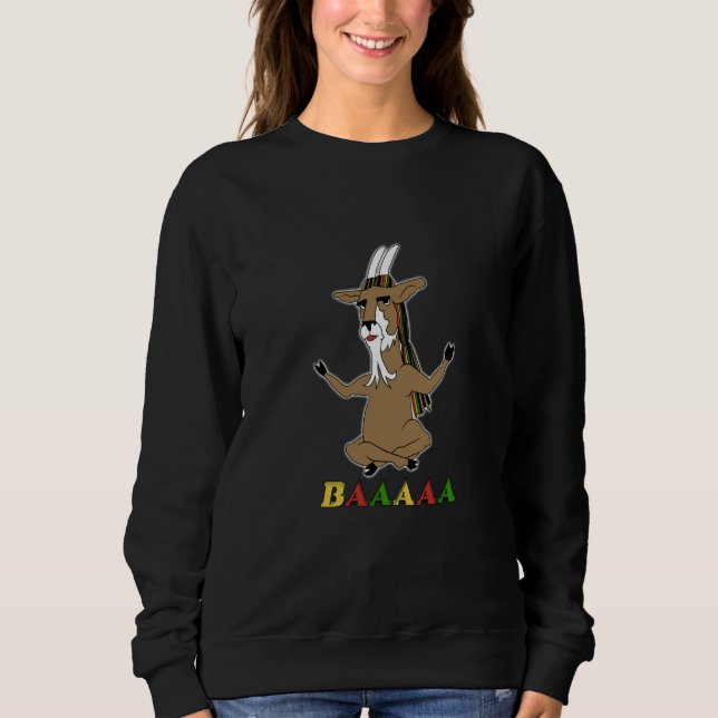 Rasta-Ziege Sweatshirt (Vorderseite)