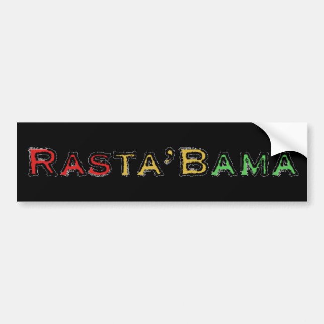 Rasta'Bama Autoaufkleber (Vorne)