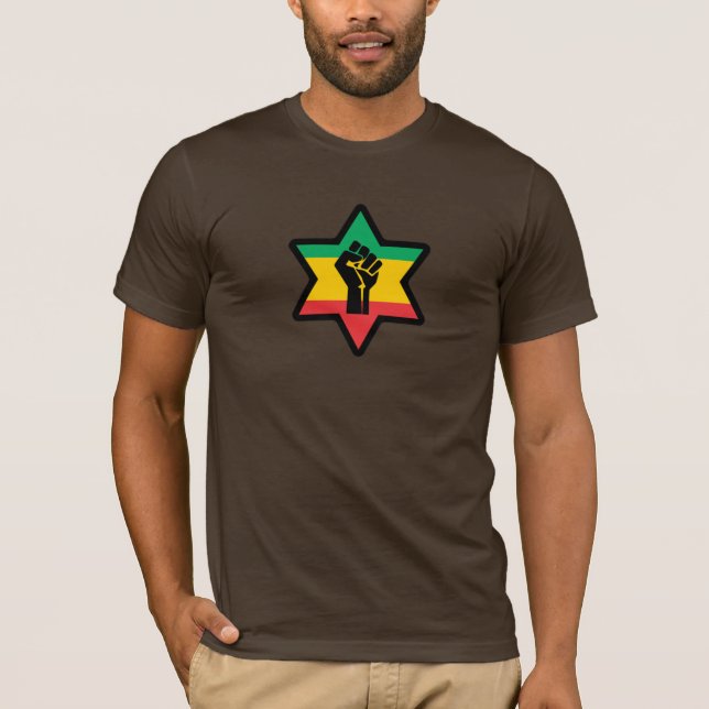 Rastafara Power - Jah Army Bless - Reggae Shirt (Vorderseite)