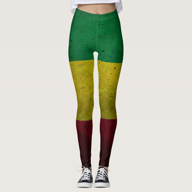 Rastafara Power - Rasta Yoga - Reggae Leggins (Vorderseite)
