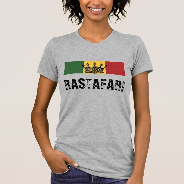 Rastafari-Banner-T-Shirt T-Shirt (Vorderseite)