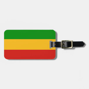 RASTAFARI FLAG FLAG FARBEN + Ihr Text Gepäckanhänger