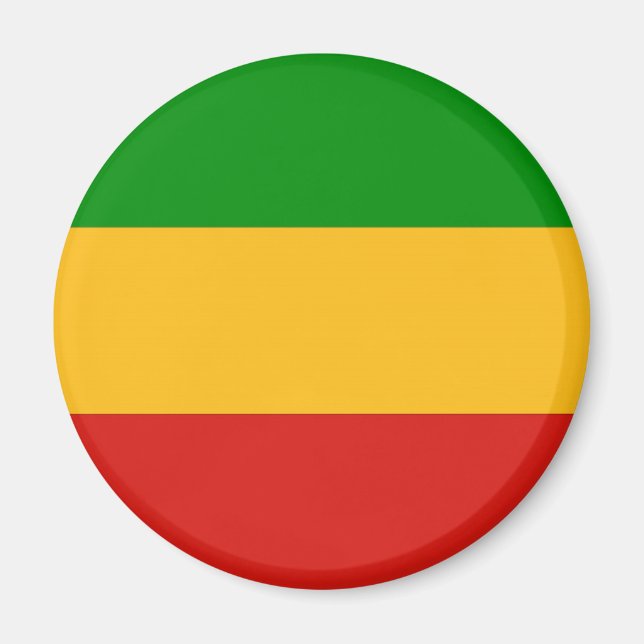 RASTAFARI FLAG FLAG FARBEN + Ihre Ideen Magnet (Vorne)