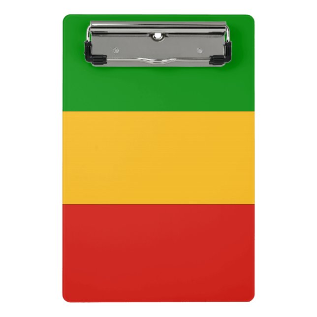 RASTAFARI FLAG FLAG FARBEN + Ihre Ideen Mini Klemmbrett (Vorderseite)