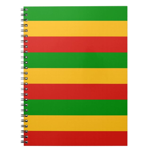 RASTAFARI FLAG FLAG FARBEN + Ihre Ideen Notizblock (Vorderseite)