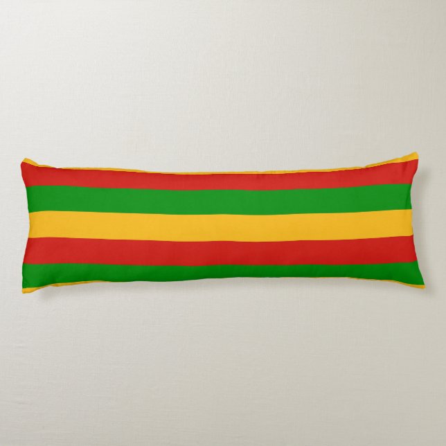 RASTAFARI FLAG FLAG FARBEN + Ihre Ideen Seitenschläferkissen (Rückseite)
