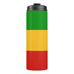 RASTAFARI FLAG FLAG FARBEN + Ihre Ideen Thermosbecher