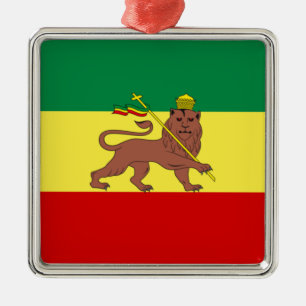 Rastafari-Flag (Rastafarianismus) (Rasta) Ornament Aus Metall