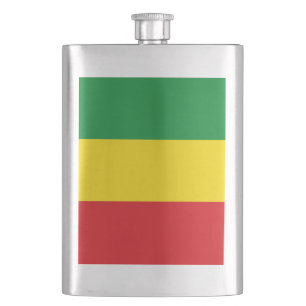 Rastafari-Flagge Rasta Äthiopien Flachmann