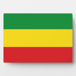 Rastafari-Flagge Rasta Äthiopien Fotoplatte