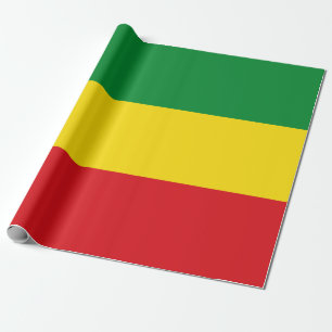 Rastafari-Flagge Rasta Äthiopien Geschenkpapier
