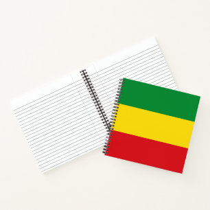 Rastafari-Flagge Rasta Äthiopien Notizbuch