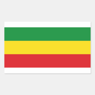 Rastafari-Flagge Rasta Äthiopien Rechteckiger Aufkleber