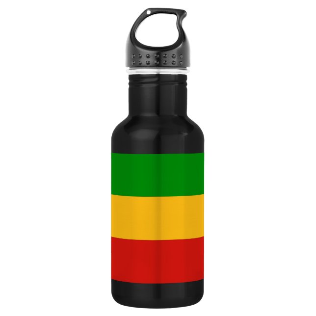 RASTAFARI FLAGGEN-FARBEN + Ihre Ideen Trinkflasche (Vorderseite)