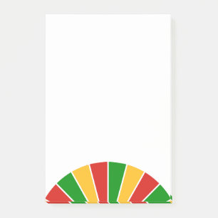 RASTAFARI-FLAGGEN-KNOPF STRAHLEN + Ihre Ideen Post-it Klebezettel