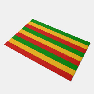 RASTAFARI-FLAGGENFARBEN + deine Ideen Fußmatte