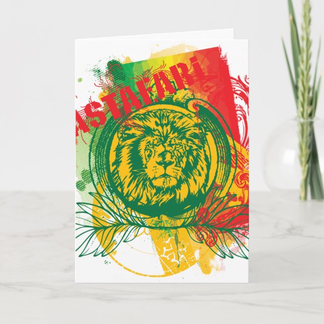 Rastafari Greeting Card Karte (Vorderseite)