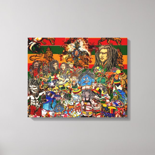 RASTAFARI LEINWANDDRUCK (Vorderseite)