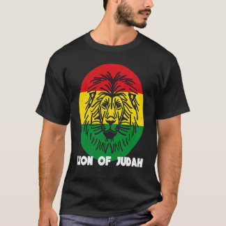 Rastafari Lion Head Jamaica Souvenir Rasta Roots R T-Shirt
