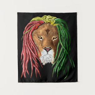 Rastafari Lion Wandteppich