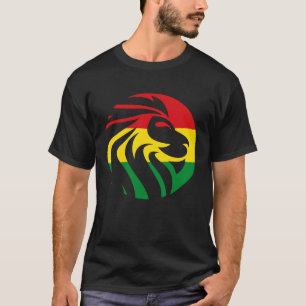Rastafari Löwenkopf Jamaika Souvenir Rasta Wurzeln T-Shirt