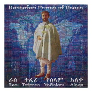 RasTafari Prinz des Friedens Poster