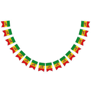 Rastafari Rasta Reggae Lebendigkeit Jamaika Jah Wu Wimpelkette