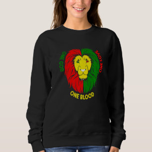 Rastafari Rot Gelb Grün Rasta Bekleidung Löwe Von Sweatshirt
