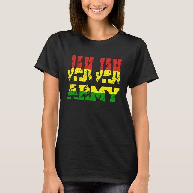 Rastafari Soldier of Jamaica Souvenir Rasta Roots  T-Shirt (Vorderseite)