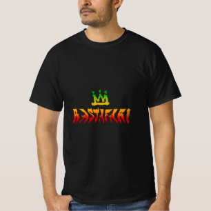 Rastafari verzerrte Rasta Colors Reggae T-Shirt